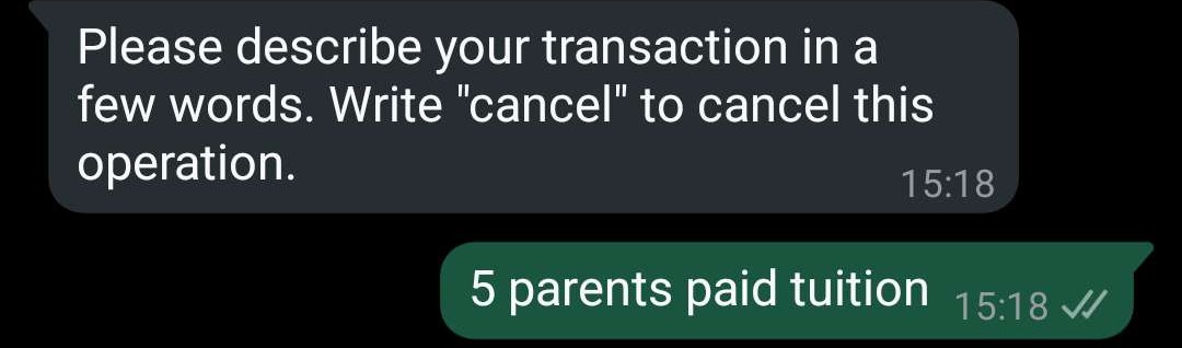 Record transaction